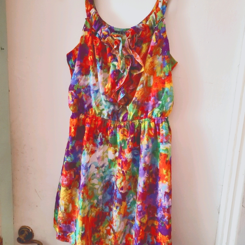 JFK womens dress, multi-color, xl